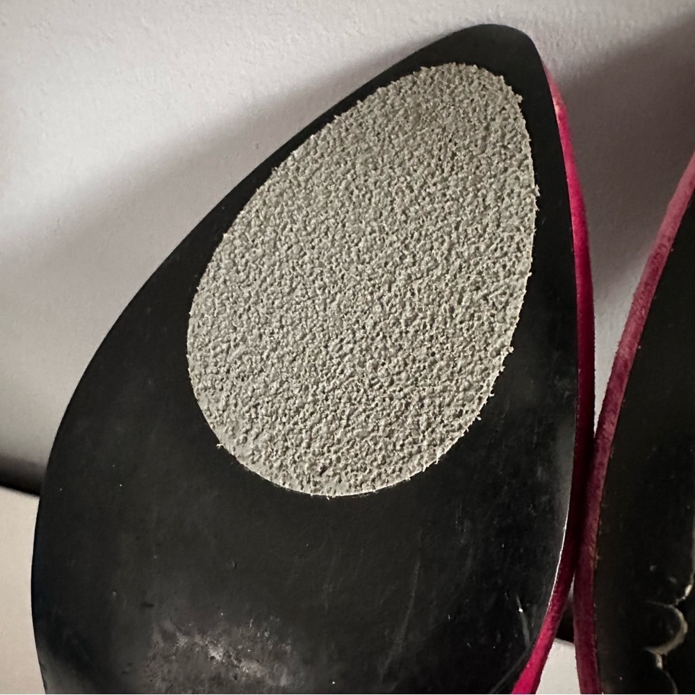 OLD NAVY - Women’s Pink Velvet Mary Jane Ballet Shoes Slippers Size 10 - Picture 11 of 14